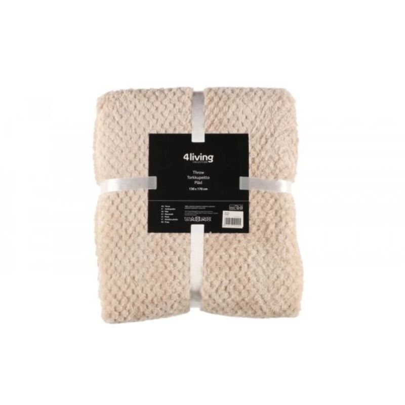 Pleds 130x170cm bēšs