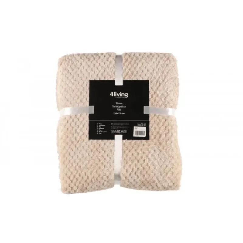 Pleds 130x170cm bēšs