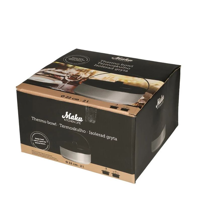 Maku Termotrauks 2 l ,nerūdijantis plienas-juoda,