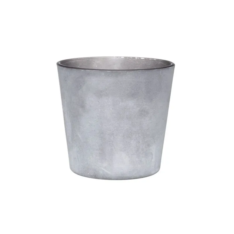 Puķu pods 4Living 645251, stikls, pelēka