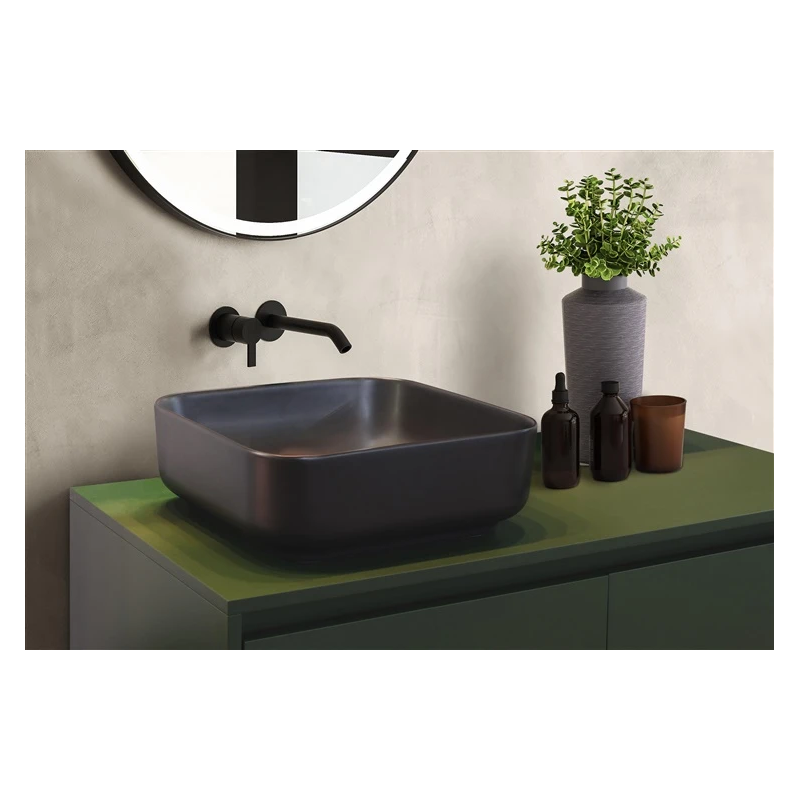 Izlietne catania uzl 385x385x140mm melna