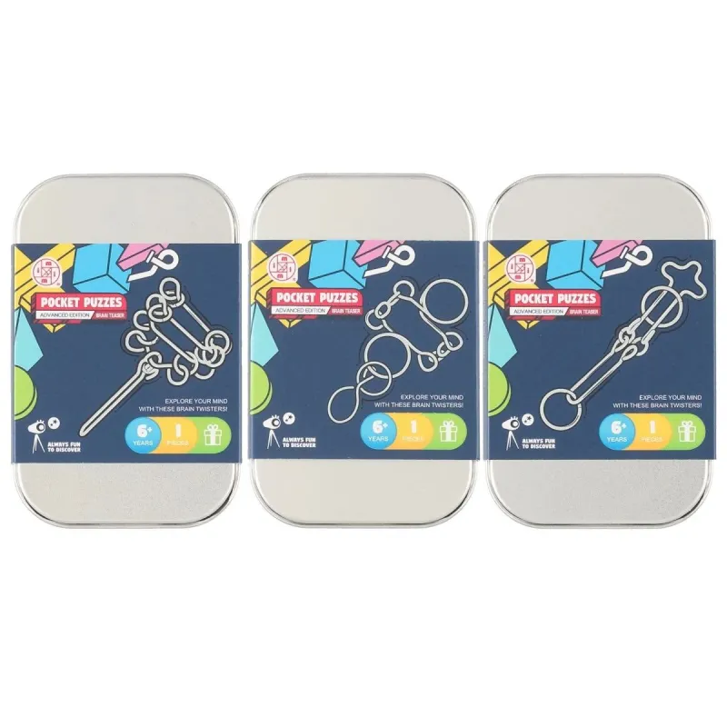 Puzle mini metāla, dažādi veidi