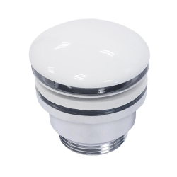 Vārsts izlietnei click-clack keram balts