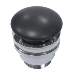 Vārsts izlietnei click-clack keram melns