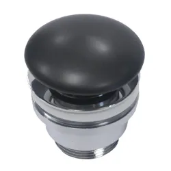 Vārsts izlietnei click-clack keram melns