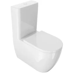 Tualete novietojama ar tvertni balta