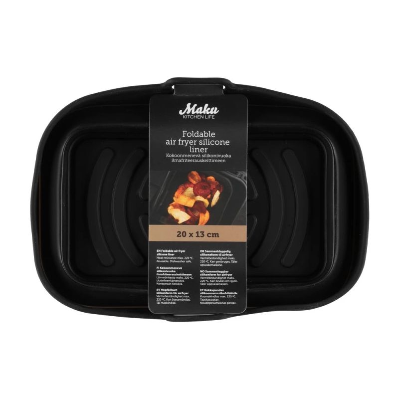 Air fryer silicone liner foldable 20x13 cm