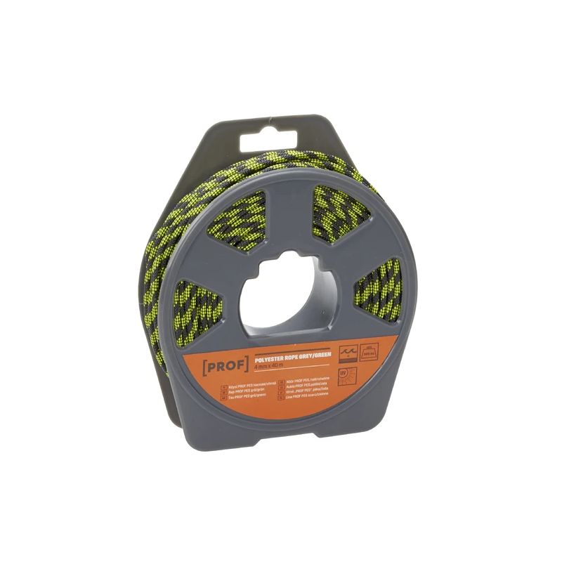 Aukla prof poliestera grey zaļa 4mmx40m