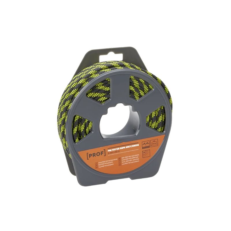 Aukla prof poliestera grey zaļa 6mmx20m