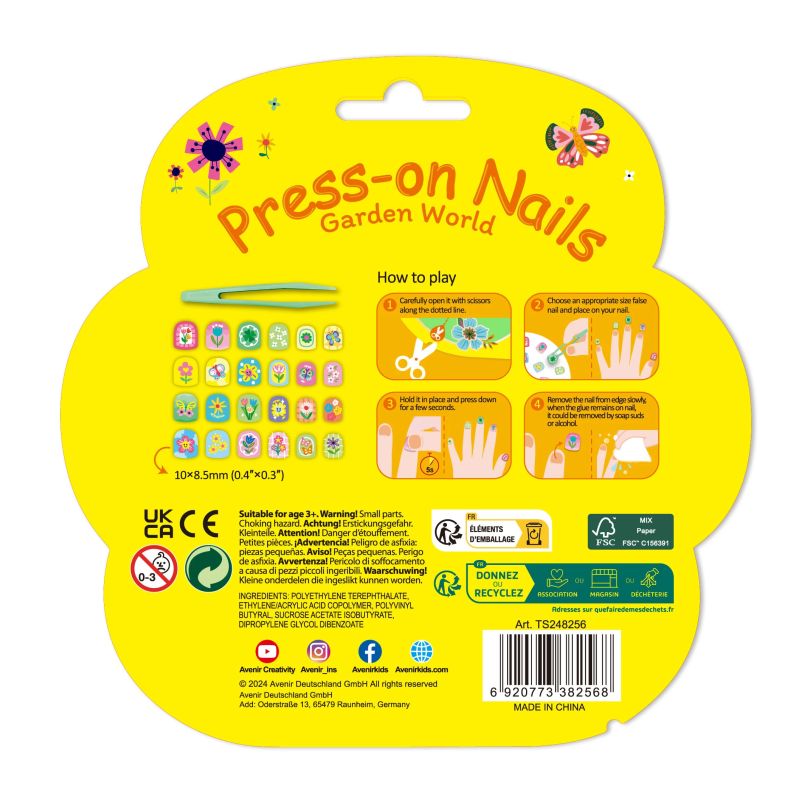 AVENIR Pielīmējamie nagi dārzu pasaule