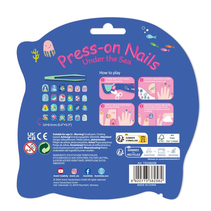 AVENIR Pielīmējamie nagi Jūras pasaule