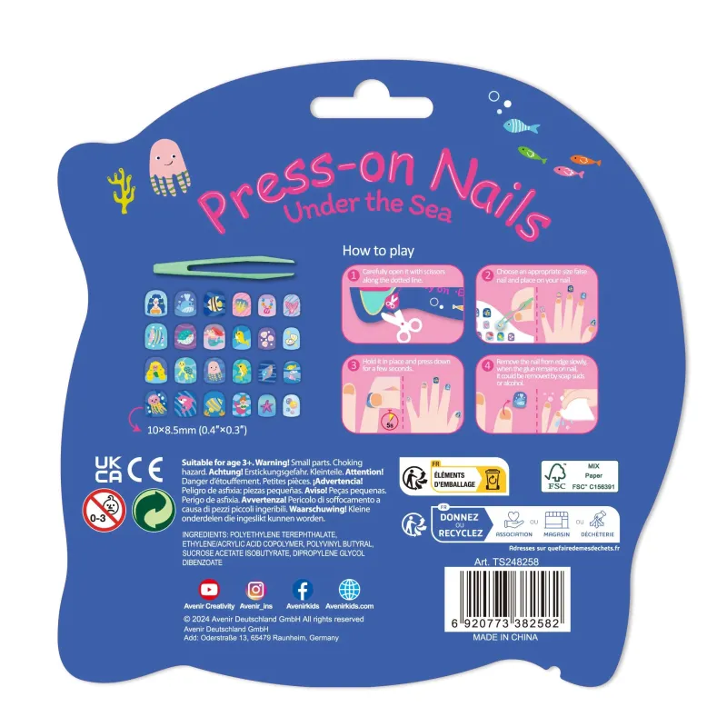 AVENIR Pielīmējamie nagi Jūras pasaule