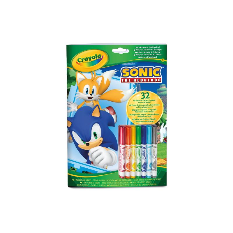 CRAYOLA SONIC Krāsošanas un aktivitāšu albums