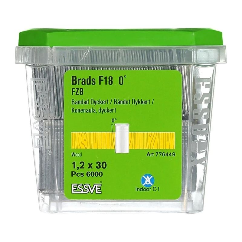 Naglas pneim. f18 1.2x30mm essve zn 6000