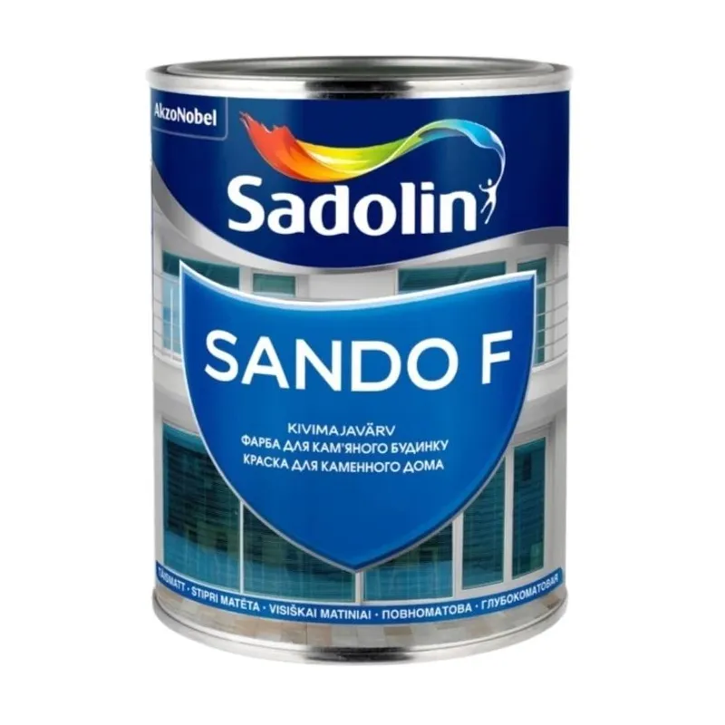 Fasāžu krāsa Sadolin, balta, 0.93 l