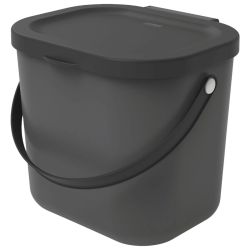 Bio atkritumu tvertne 6L Albula, antracīts