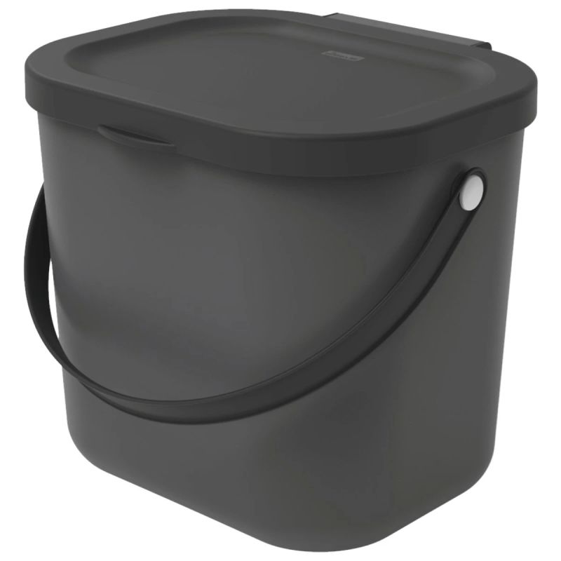 Bio atkritumu tvertne 6L Albula, antracīts