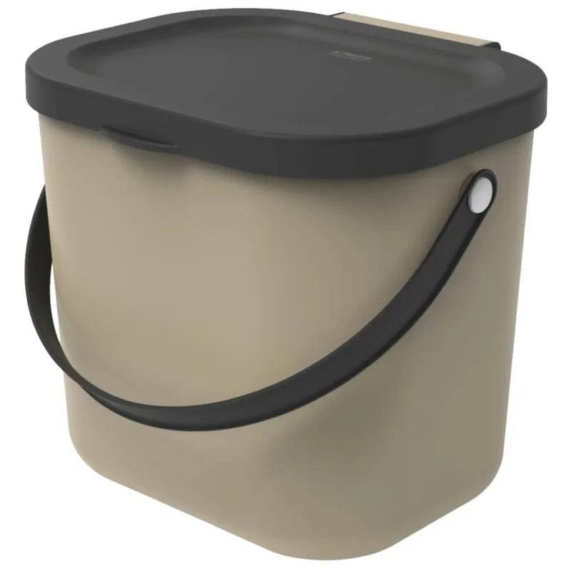 Bio atkritumu tvertne 6L Albula, gaiši brūna