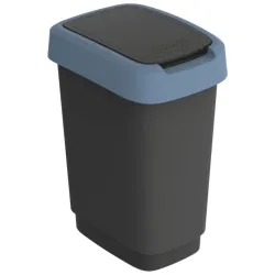 Atkrit.konteiners 10L Twist, melns-zils