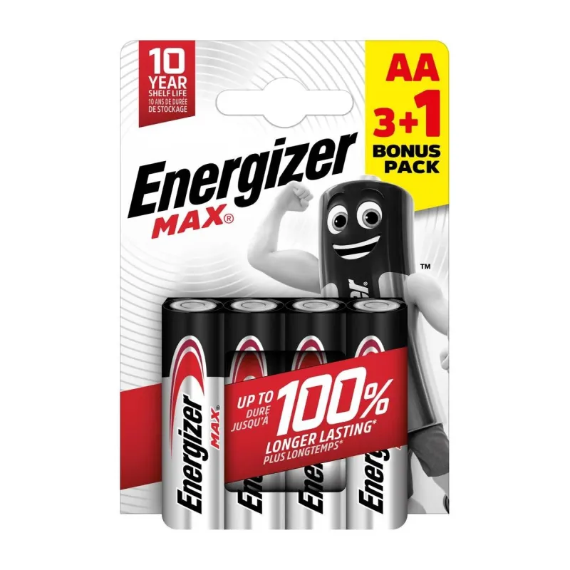 Baterijas Energizer EN1500B3+1MAX, AA, 1.5 V