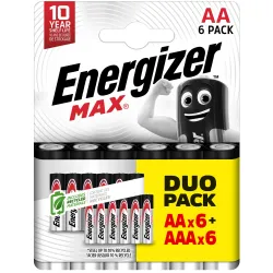 Patareid Energizer ENMAXB12, 1.5V, 1.5 V