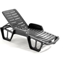 Sauļošanās gulta lettino fisso brūns