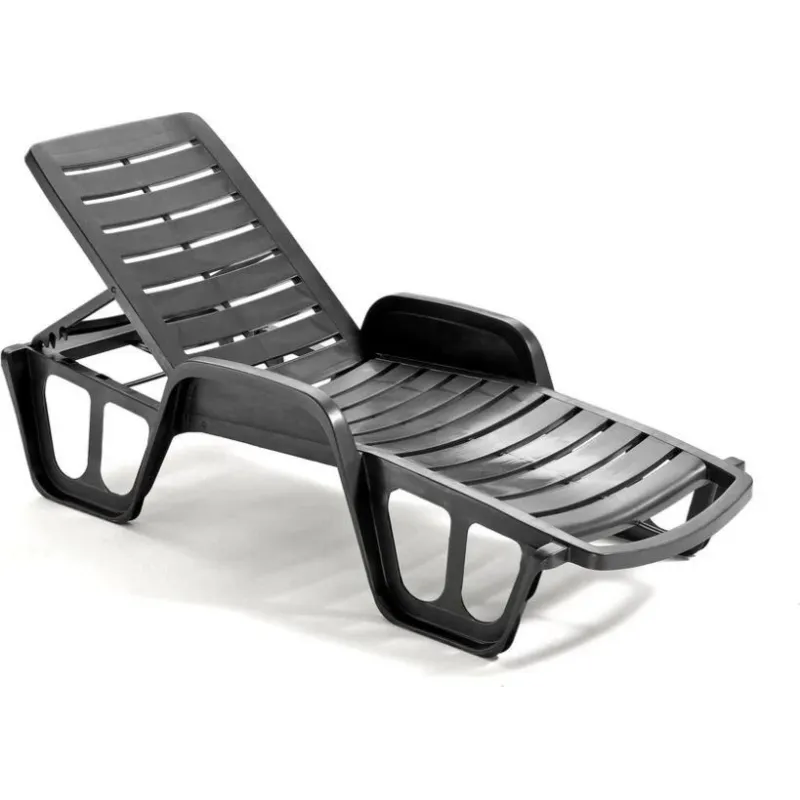 Zvilnis Progarden Lettino 91006, melna krās., 192 cm x 71 cm x 100 cm