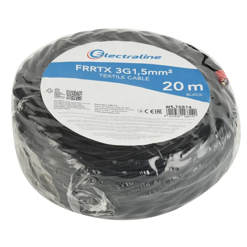 Kabelis Electraline, Eca, 3 x 1.5 mm², 20 m