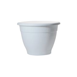 Pods puķu plastm. compana 28cm balts