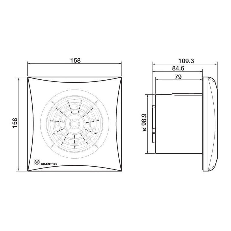 Ventilators silent-100 crz