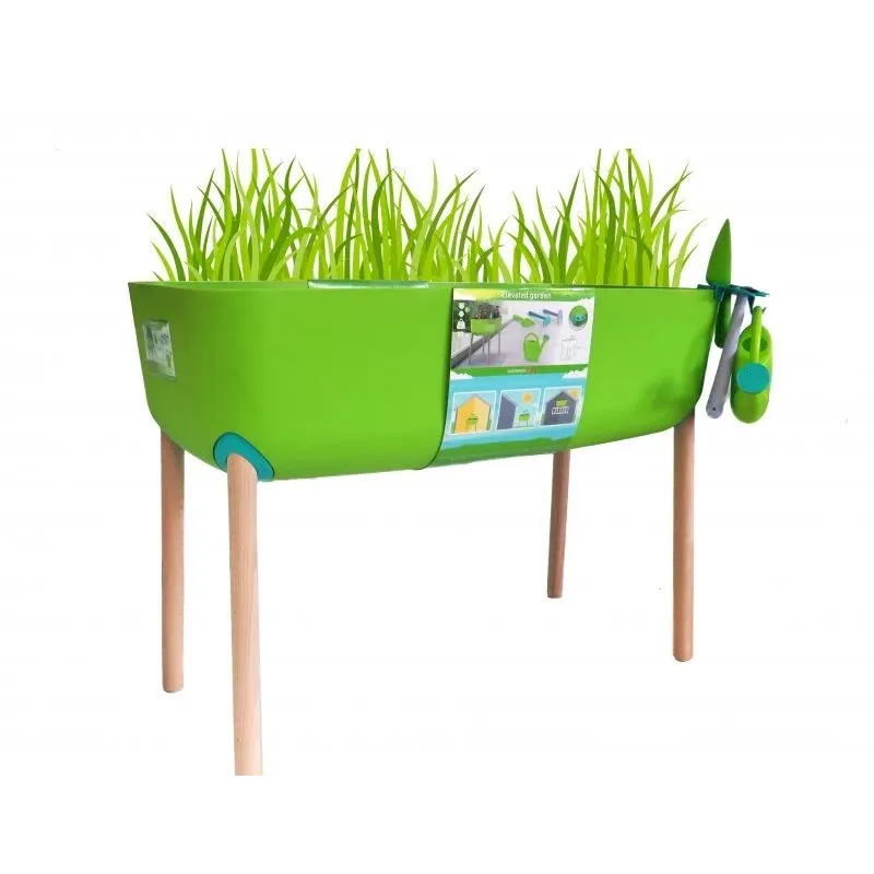 Instrumentu komplekts, bērniem Plastkon, plastmasa, zaļa krās.