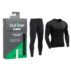 Termoapakšveļa Outliner Merino BU212, melna, XL