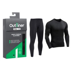 Termo apģērbs vīriešiem bambusa m melns