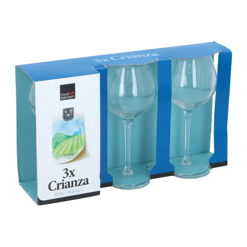 Glāžu komplekts, stikls, 0.43 l, 3 gab.