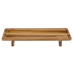 Servēšanas trauks koka uz kājiņām 42x22x5.4cm
