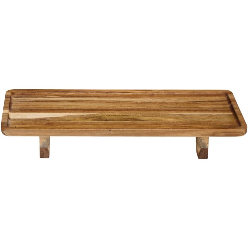 Servēšanas trauks koka uz kājiņām 38x20.5x5.5cm