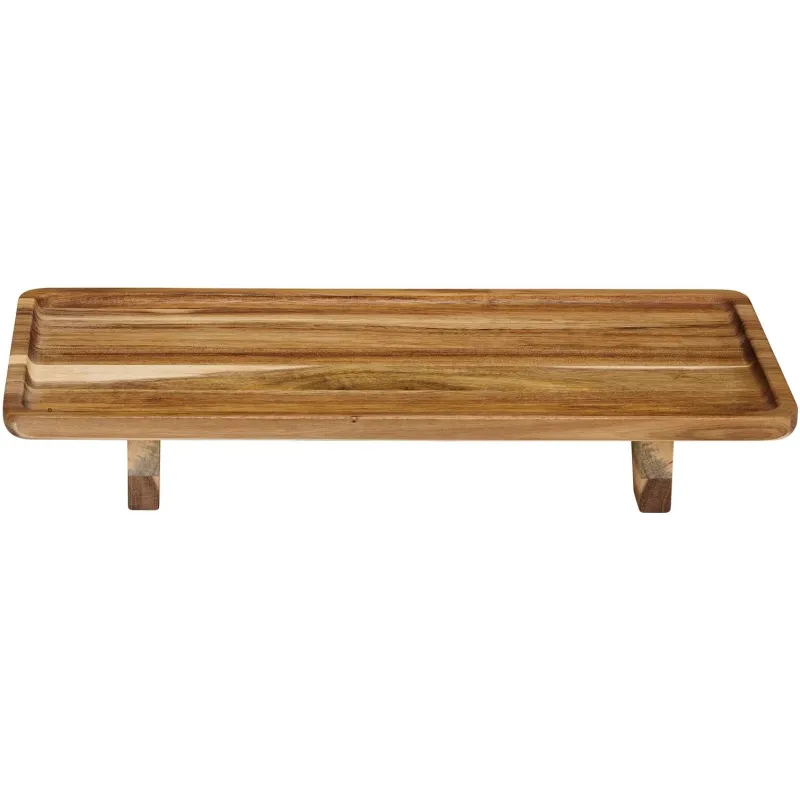 Servēšanas trauks koka uz kājiņām 38x20.5x5.5cm