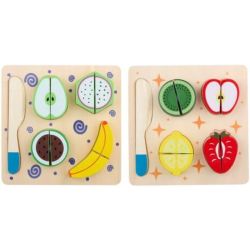 Rotaļlieta Augļu griešanas kompl.10gb, koka