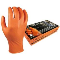 Cimdi grippaz 246or 50 gab oranži 11-xxl