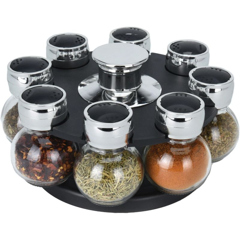 Garšvielu trauki ar turētāju 8gab