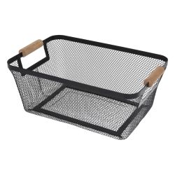 Grozs metāla 30.5x21.5x14cm melns