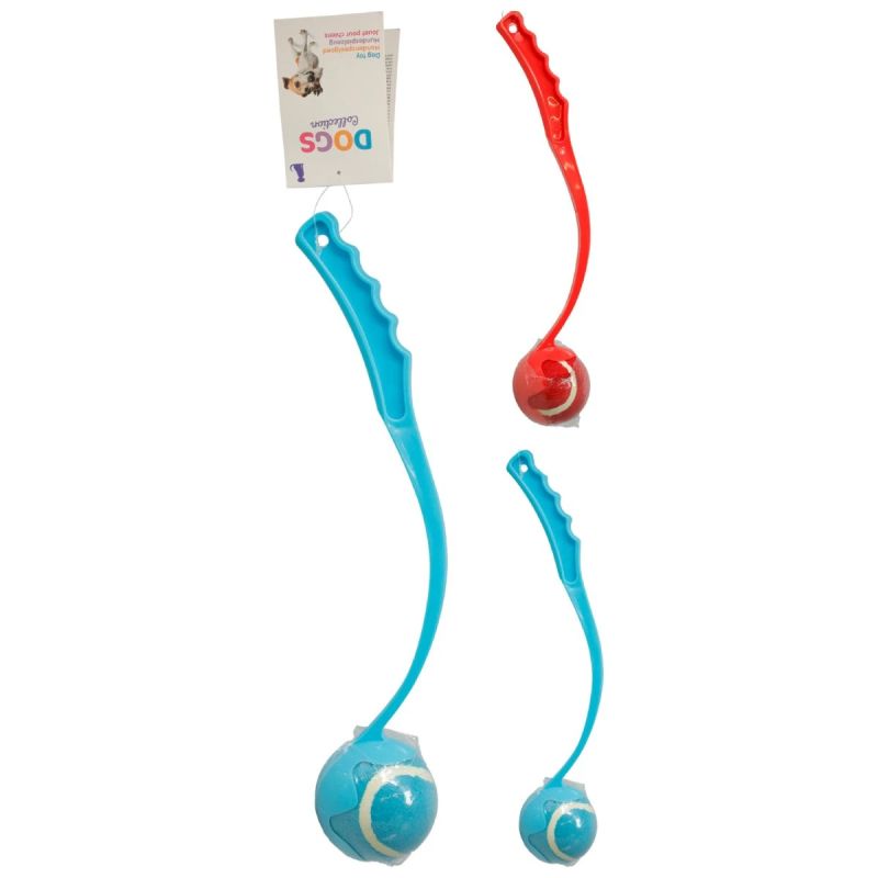 Rotaļlieta suņiem Bumba ar metamo kātu, 2veidi