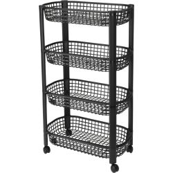 Virtuves ratiņi 46.5x26x78.8cm melni