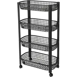 Servēšanas ratiņi 019000020, 46.5 cm x 78.8 cm, 26 cm, Melna