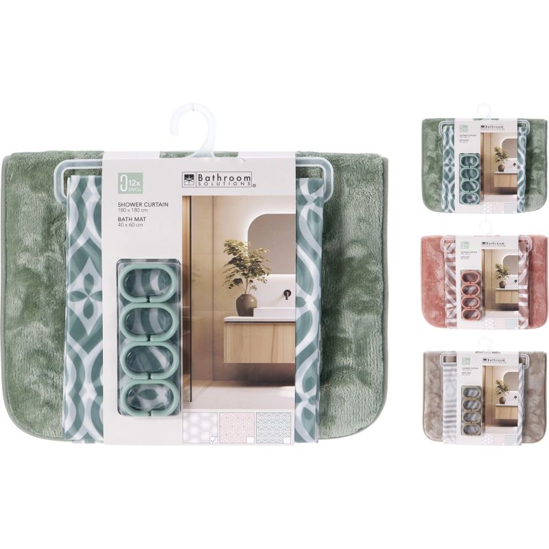 Aizkars+pakl.vannas ist. 180x180+40x60cm