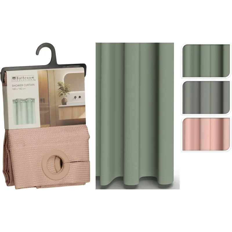 Dušas aizkars CY2400290, ,krāsa-dizains tiek izvēlēts nejauši,, 180 cm x 180 cm