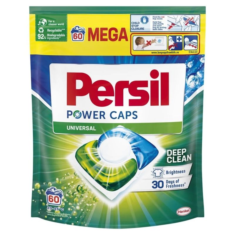 Veļas mazgāšanas kapsulas Persil Universal 60gb