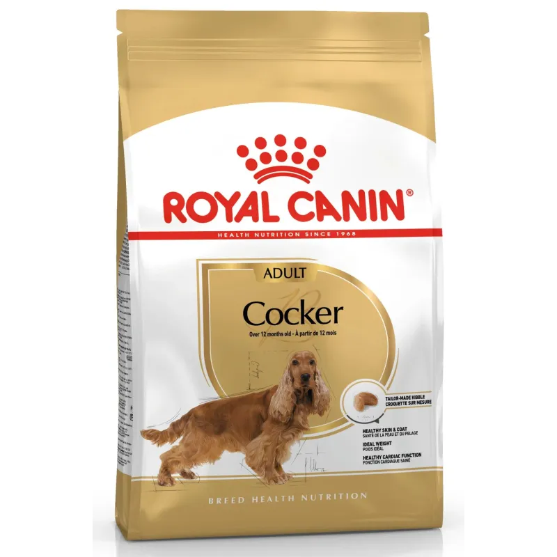 Sausā suņu barība Royal Canin Cocker Adult, vistas gaļa, 3 kg