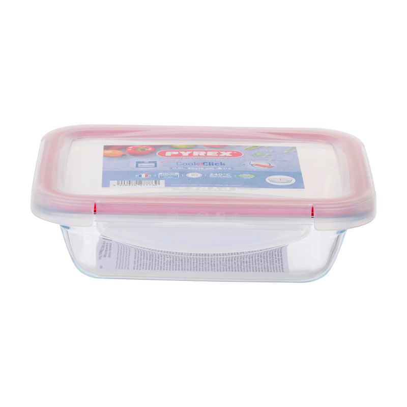 Stikla trauks pārtikai ar vāku 800ml