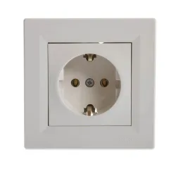 Kontaktligzda Schneider Electric Asfora EPH2900123, Iezemēta rozete, IP20, gaiši brūna